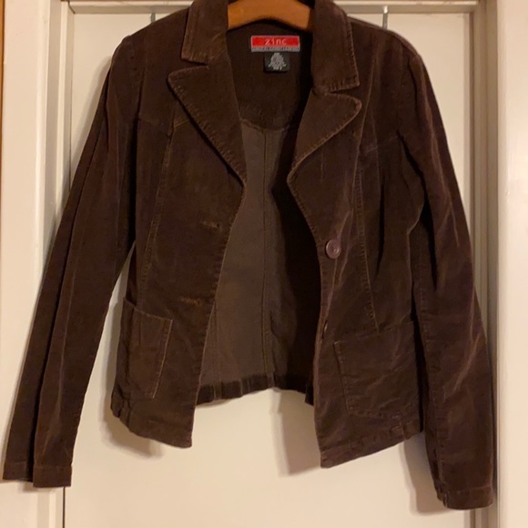 zinc Jackets & Blazers - Zinc corduroy brown jacket